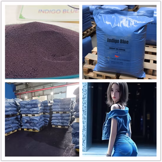 Produttore di denim IVA Granuli liquidi blu indaco Tintura per tessuto denim 94% Indaco Indaco
